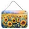 Edge Collections - 8" x 12" - Multicolor - Sunflowers Aluminum Metal Sign Wall or Door Hanging Print - 1 Piece